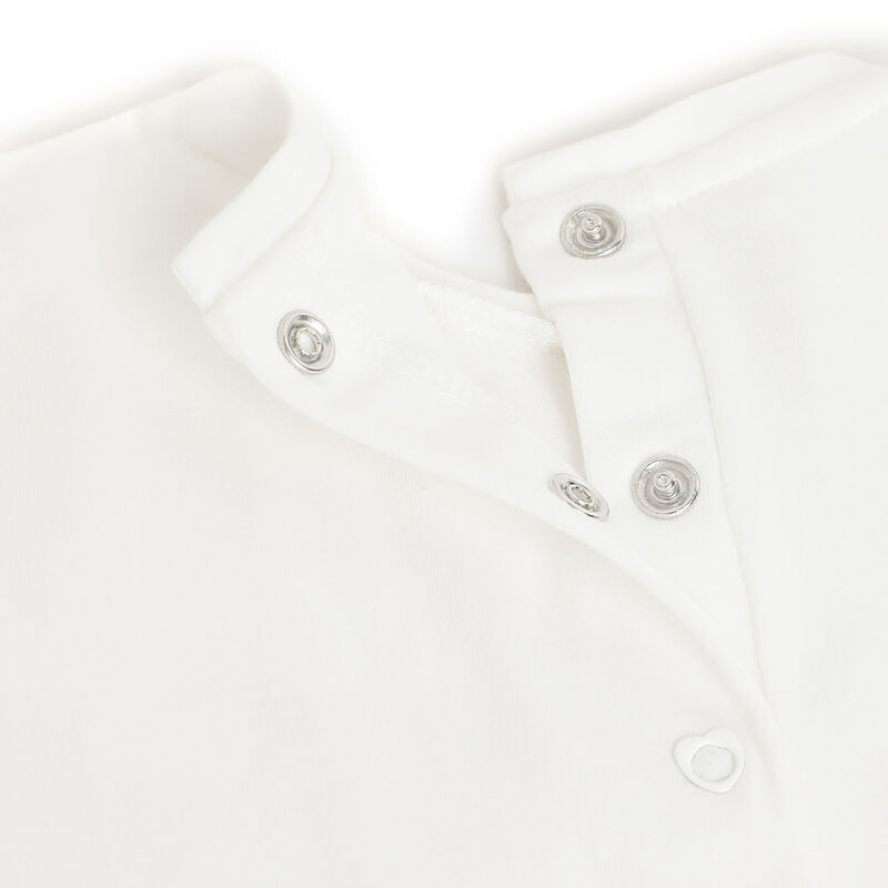 Girls Light Natural Embellished Short Sleeve Dress image number 3